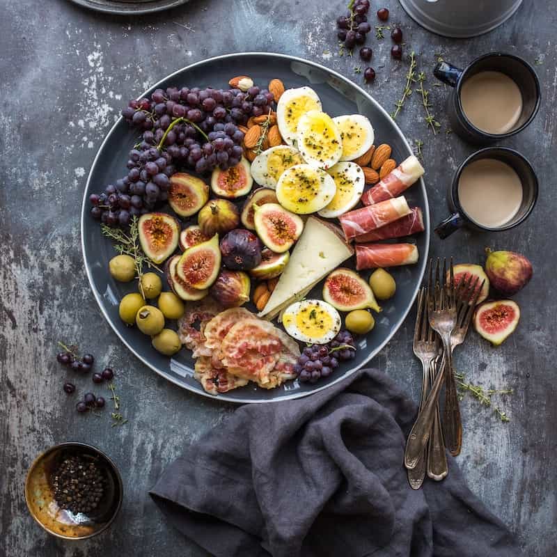 image of arranged food
