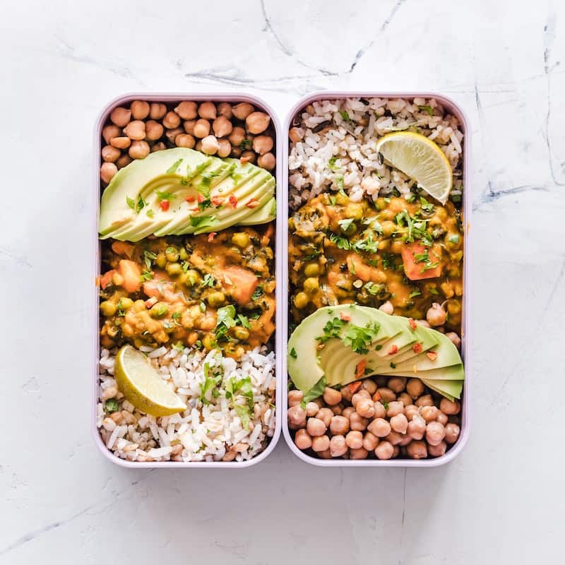 image of arranged food