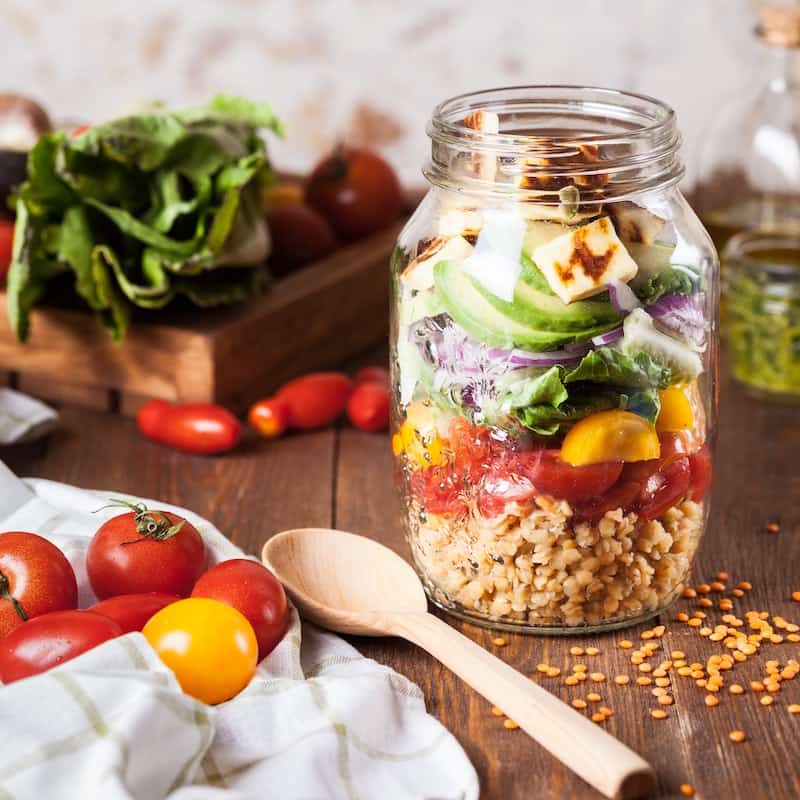 image of arranged food